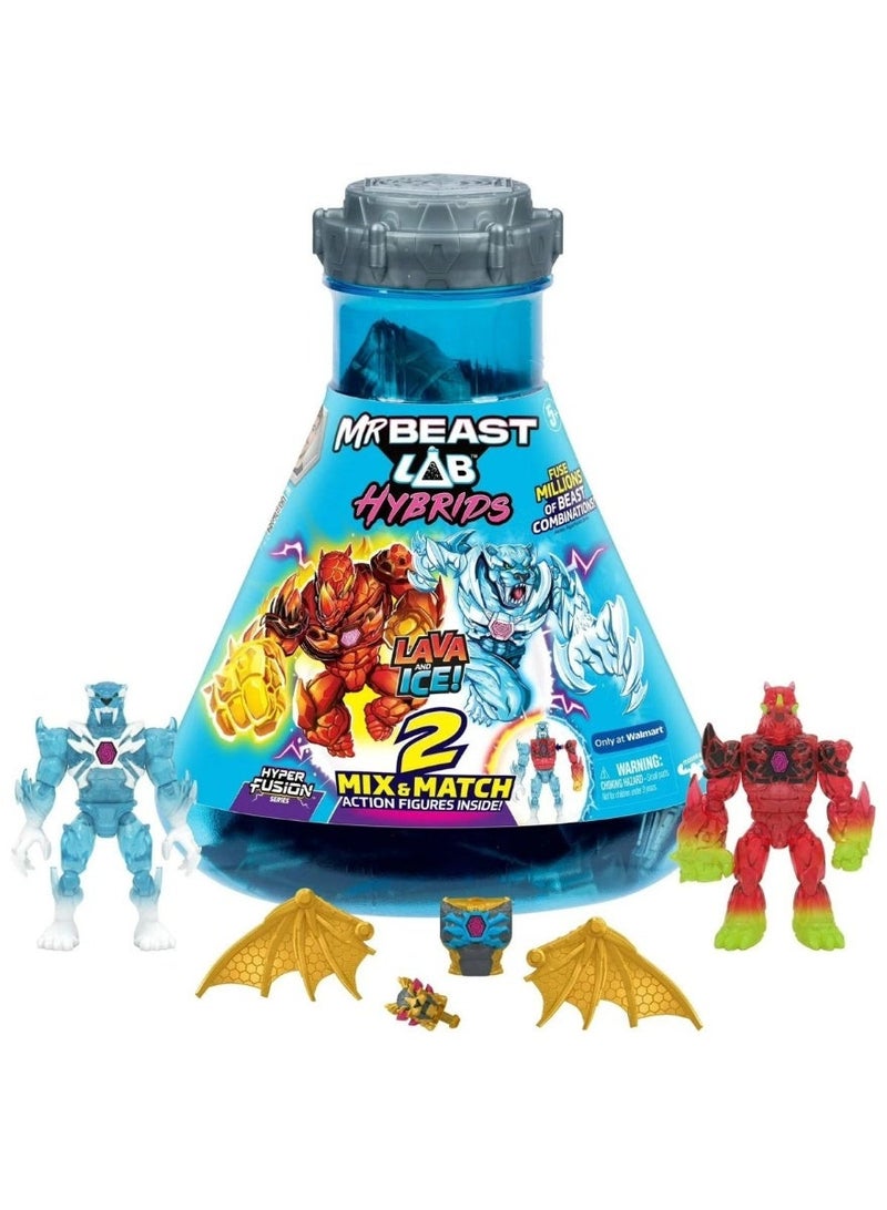 MrBeast Lab Hybrids Mega Pack Lava and Ice Action Figure - Image 1